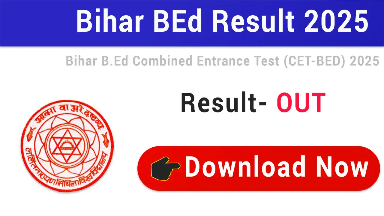 Bihar BEd Revised Result 2025 Download