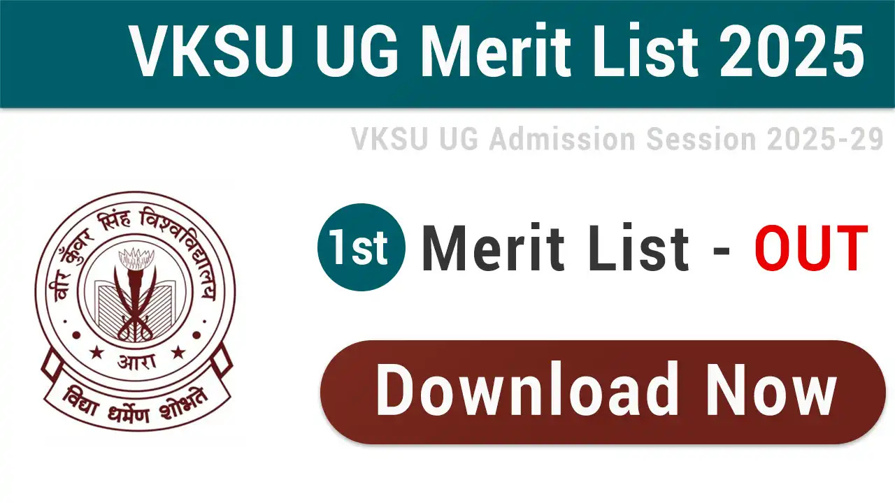 VKSU 2025 UG 1st Merit List Download
